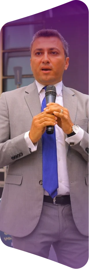 Man speaking at an event